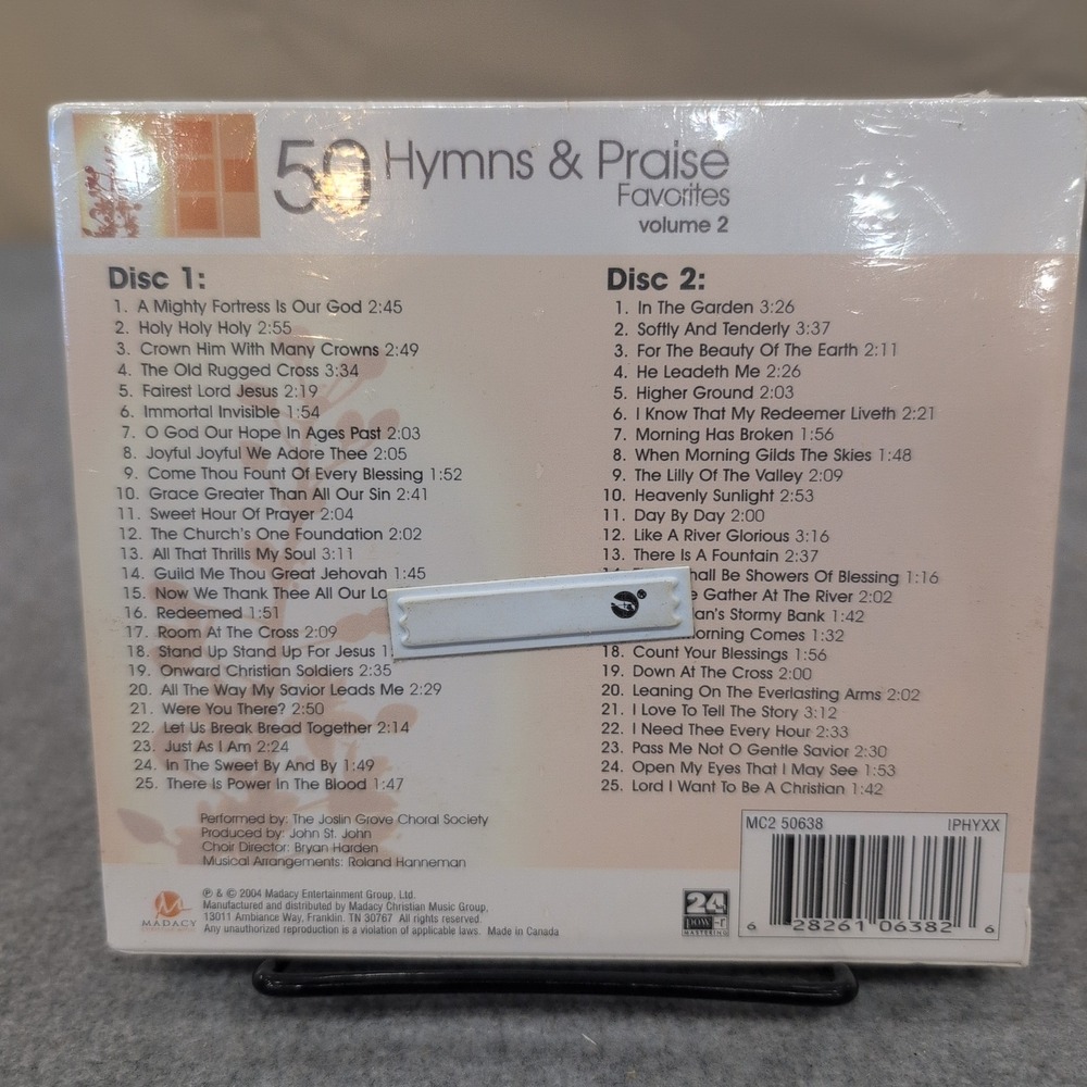 50 Hymns & Praise Favorites Volume 2 Joslin Grove‎ Choral Society 2CD Set 2004 - Picture 2 of 2
